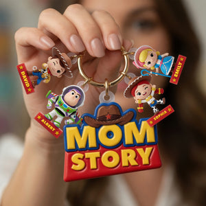Lovely Characters Acrylic Tag Keychain - Personalized Gifts For Moms 021tyqn230426-Homacus
