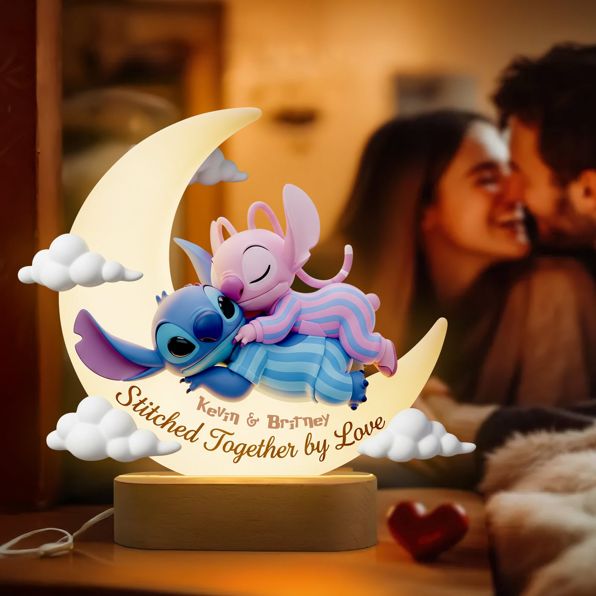 Sleeping Couple LED Light Personalized Gifts For Couple LED Light 03OHDT040625-Homacus