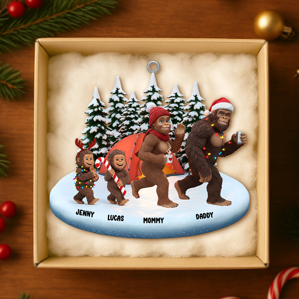 Sasquatch Family Christmas Ornament Personalized Gifts For Family 02natn291025-Homacus