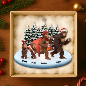 Sasquatch Family Christmas Ornament Personalized Gifts For Family 02natn291025-Homacus