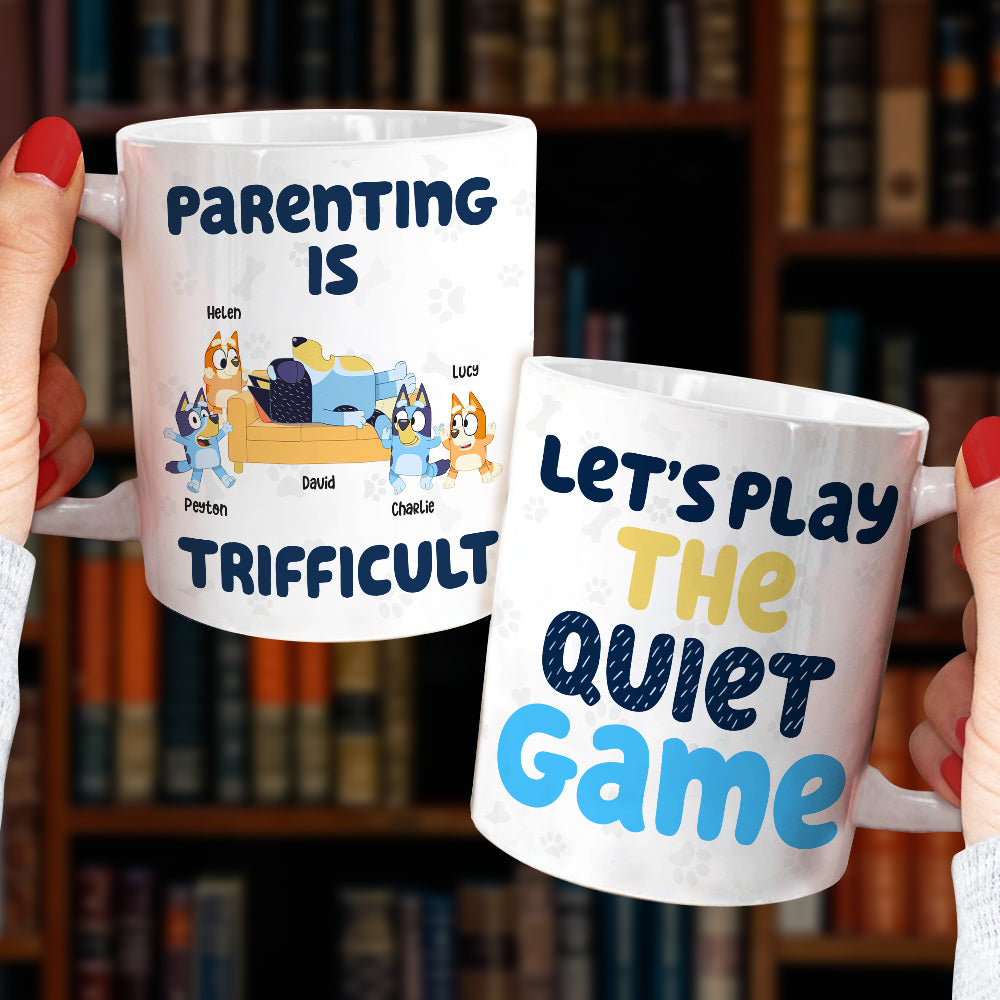Personalized Gifts For Dad Mug Let's Play The Quiet Game 05NAHN260522-Homacus