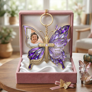 Custom Photo Loving Memory Butterfly Keychain - Personalized Gifts For Loved Ones 02patn060426-Homacus