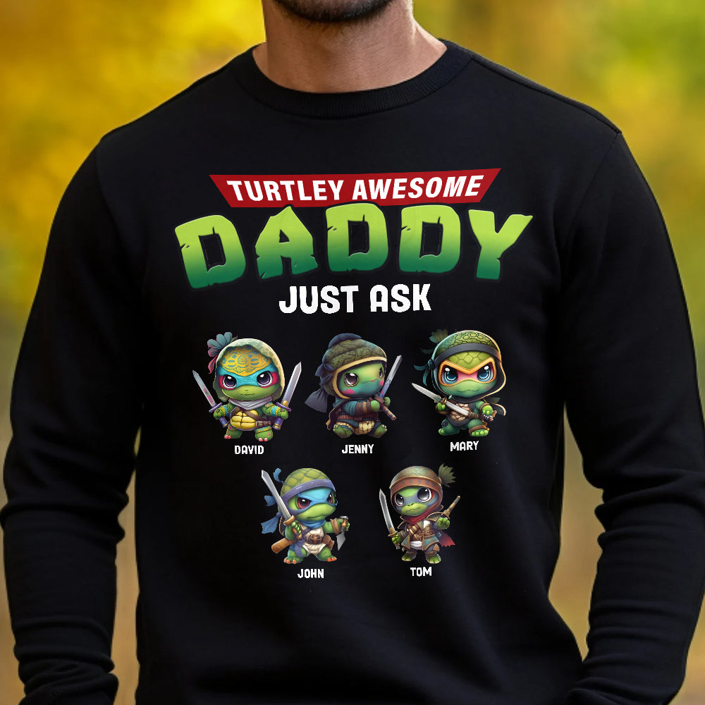 Personalized Gifts For Dad Shirt Awesome Daddy Just Ask 01totn300124-Homacus