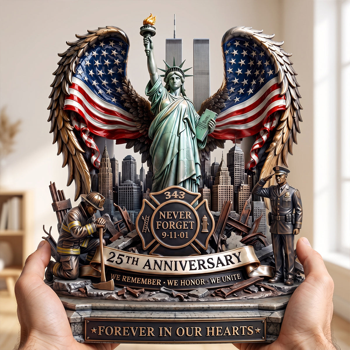 Commemorative Fallen Heroes Plaque, For Patriot Day 03qhtn270726