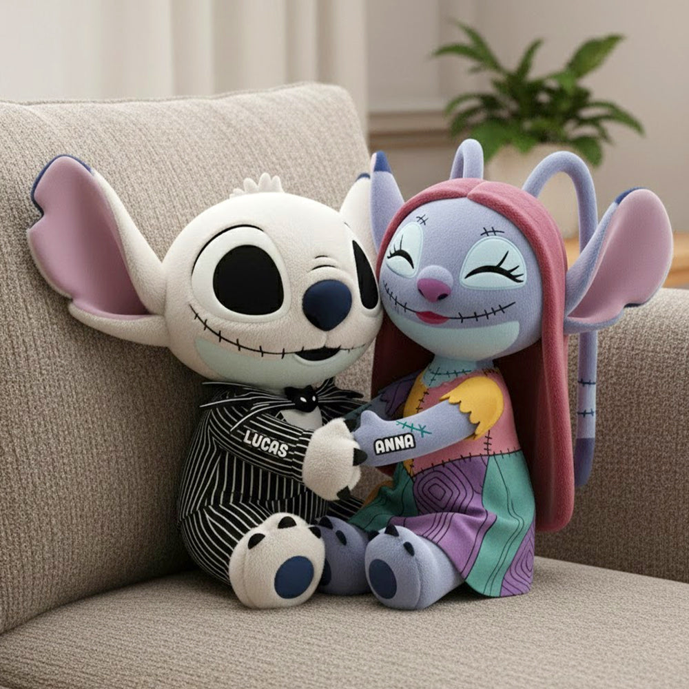 Spooky Aliens Couple Personalized Gifts For Couple Shaped Pillow 02natn261125-Homacus