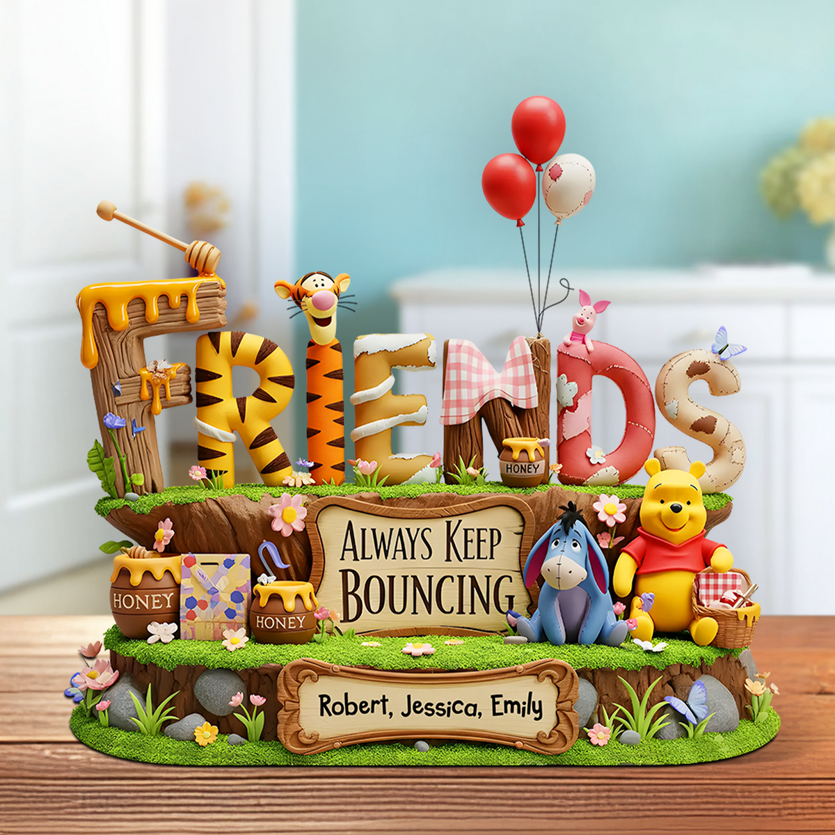 Cartoon Friends Acrylic Plaque - Personalized Gifts For Friends 02OHPU040625-Homacus