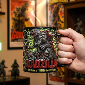 Giant Creature Dad Magic Mug - Personalized Gifts For Dads 01padh230526-Homacus