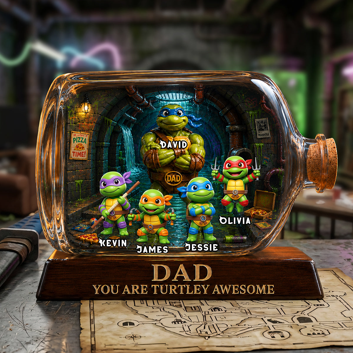 Dad Squad Heroes Acrylic Plaque - Personalized Gift For Dads 03TOTA140526-Homacus