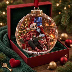 Cozy Spooky Couple Christmas Ornament - Personalized Gifts For Couple 09ttlu061026-Homacus