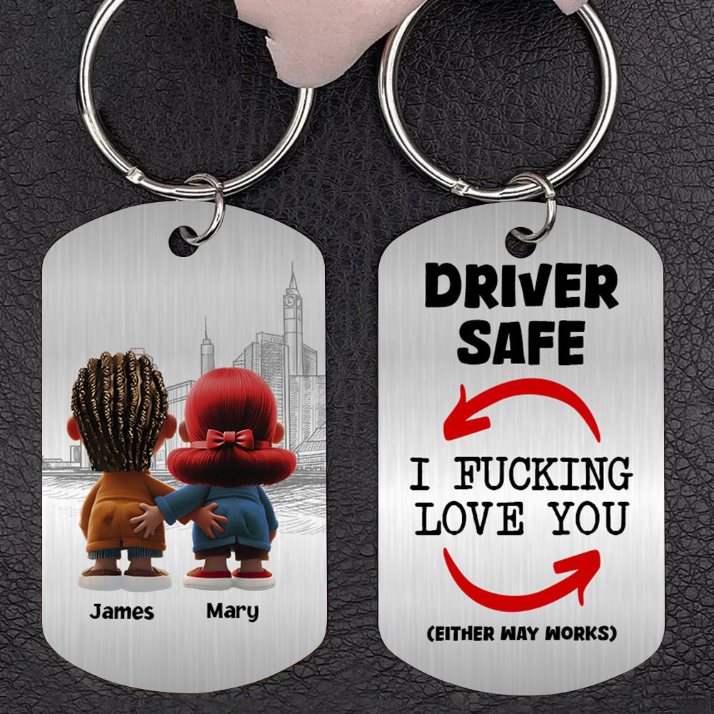 Personalized Gifts For Couple Keychain Funny Couple 03OHDT301224-Homacus