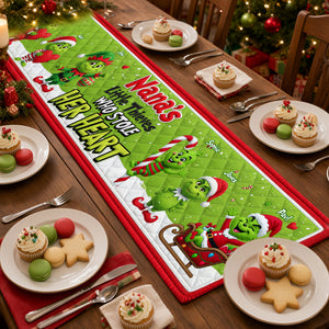 Little Thieves Quilted Table Runner - Personalized Christmas Gifts For Grandma 04nalu130826-Homacus