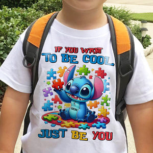 Personalized Gifts For Kids Autism Shirt 06hutn190225 If You Want To Be Cool Just Be You-Homacus