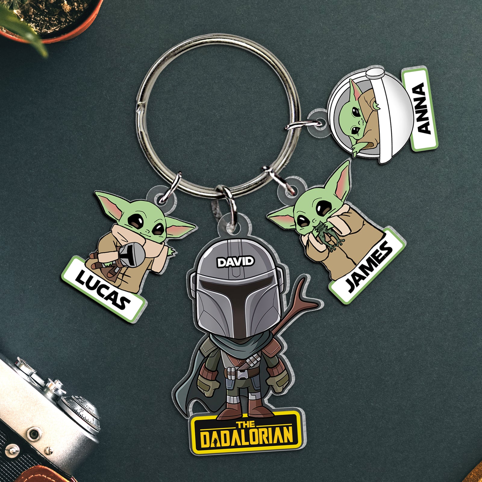 Personalized Gifts For Dad Keychain With Charms 06hutn130524-Homacus