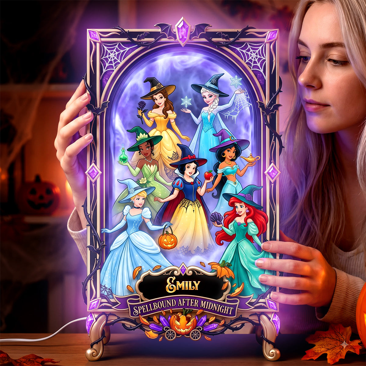 Spellbound Halloween Light Box Personalized Gifts For Sisterhood 04HADH210826-Homacus