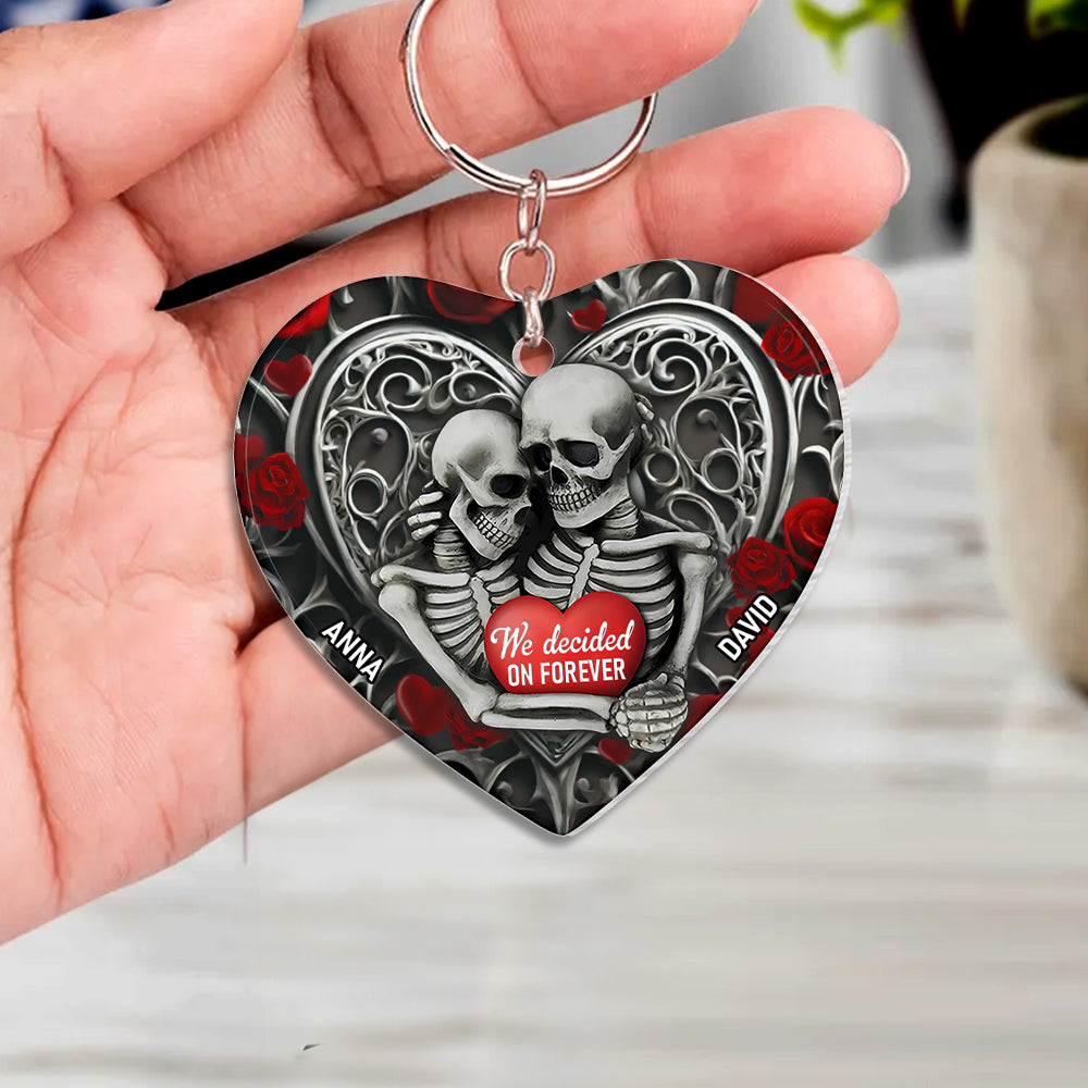 Personalized Gifts For Couple Keychain 02ohtn251224 We Decided On Forever-Homacus