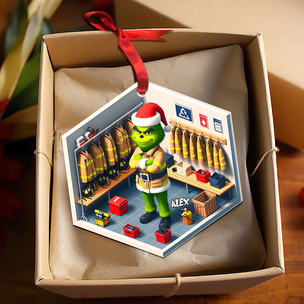 Personalized Gift For Firefighter Christmas Ornament 02OHMH121124-Homacus