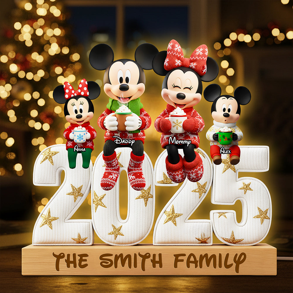 Sweet Family Christmas Light Box Personalized Gifts For Family 06PGDT041125-Homacus