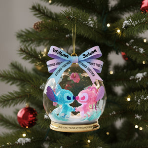 Cute Alien Couple Ornament, Personalized Gifts For Couple 07QHLU300925-Homacus