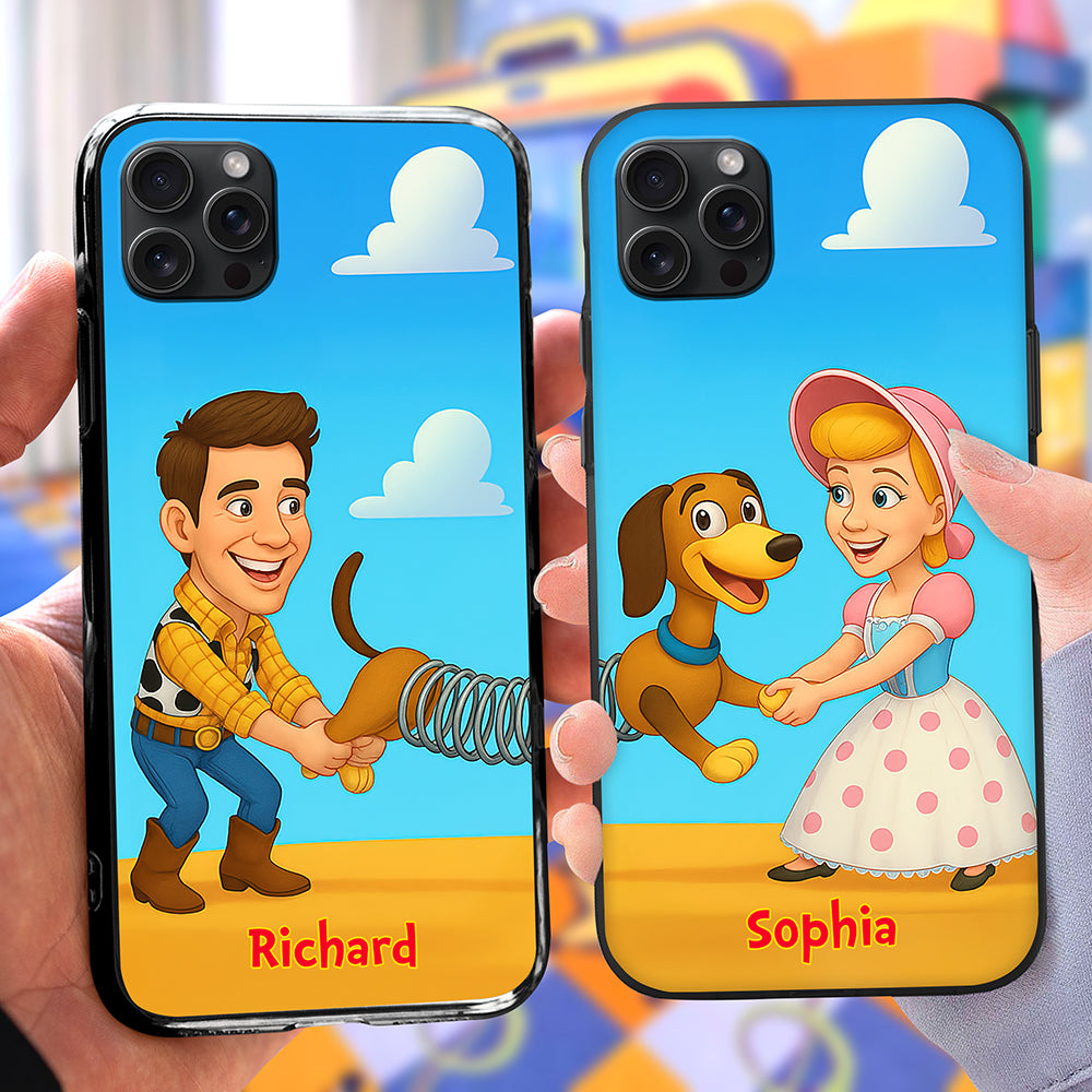 Cartoon Couple Phone Case - Custom Photo Gifts For Couple 02hyqn220825-Homacus