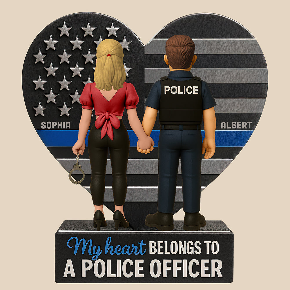 Police Couple Acrylic Plaque Personalized Gifts For Couple 01TOQN020625-Homacus
