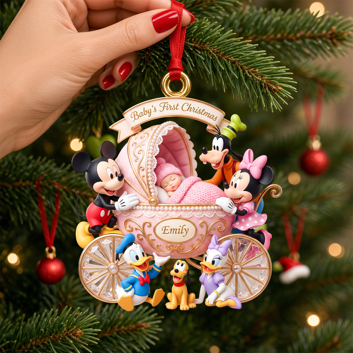 Newborn’s First Christmas Ornament - Personalized Christmas Gifts 07nadh091026-Homacus