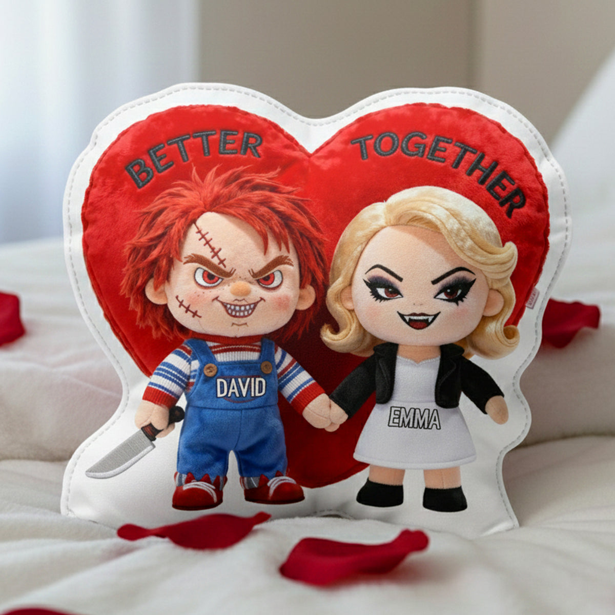 Gothic Doll Couple Pillow - Personalized Gifts For Couples 05OHLU111225-Homacus