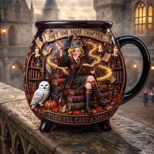 Just One More Page Ceramic Cauldron Mug - Personalized Gifts 03PATA200826