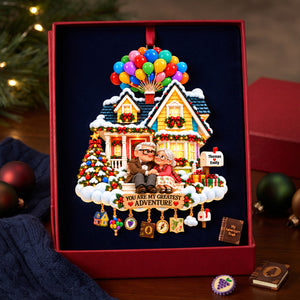 You Are My Greatest Adventure Couple Ornament - Personalized Gifts For Couple Christmas Ornament 11OHLU191026