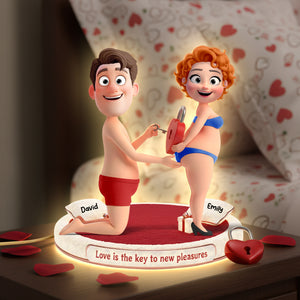 Love Is The Key Light Box Personalized Gifts For Couple 06OHQN081225-Homacus