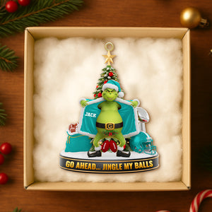 Green Monster Sport Ornament - Personalized Gift For Sport Lover Christmas Ornament 04OHTN211025-Homacus