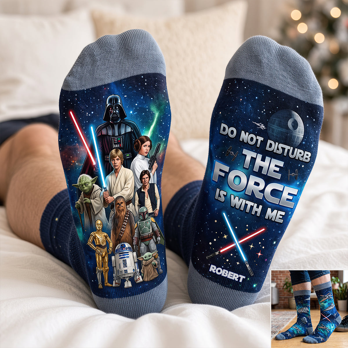Cosmic Middle Tube Socks - Personalized Gifts For Cosmic Lovers 01nadt120926