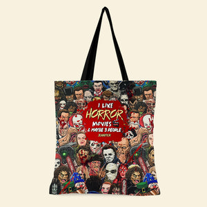 Halloween Horror Characters Tote Bag Personalized Gifts For Movie Fans 02HUDT200825-Homacus