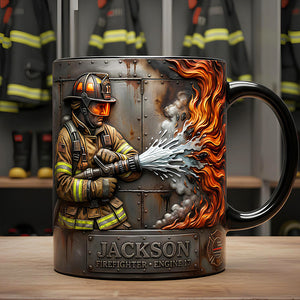Firefighter Tribute Mug Personalized Gifts For Firefighter 02TODT041225-Homacus