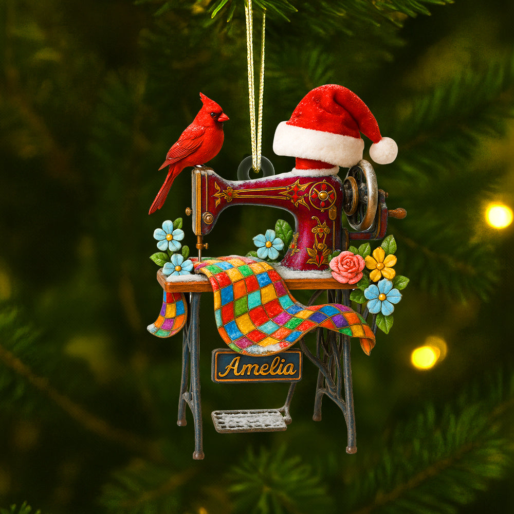 Sewing Machine Personalized Heaven Gifts For Seamstress Christmas Ornament 04ohtn030925-Homacus