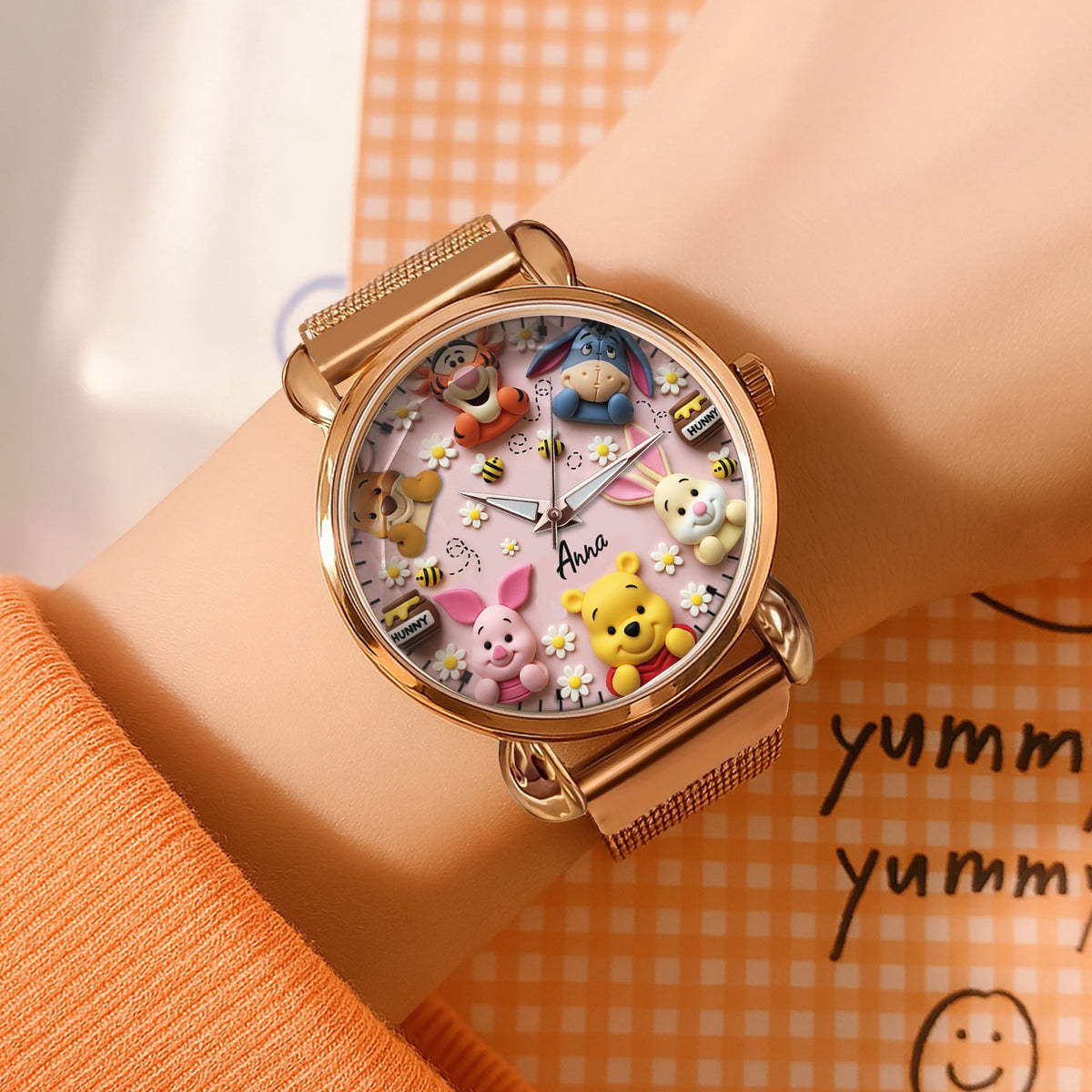 Personalized Christmas Gifts For Cartoon Lovers Mesh Strap Quartz Watch 02natn220725-Homacus