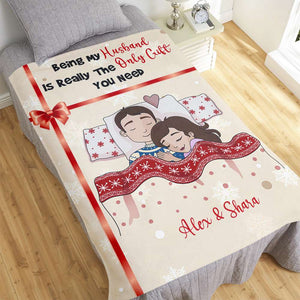 Personalized Gift For Couples, Couple Christmas Blanket 01TOMH231024HG-Homacus