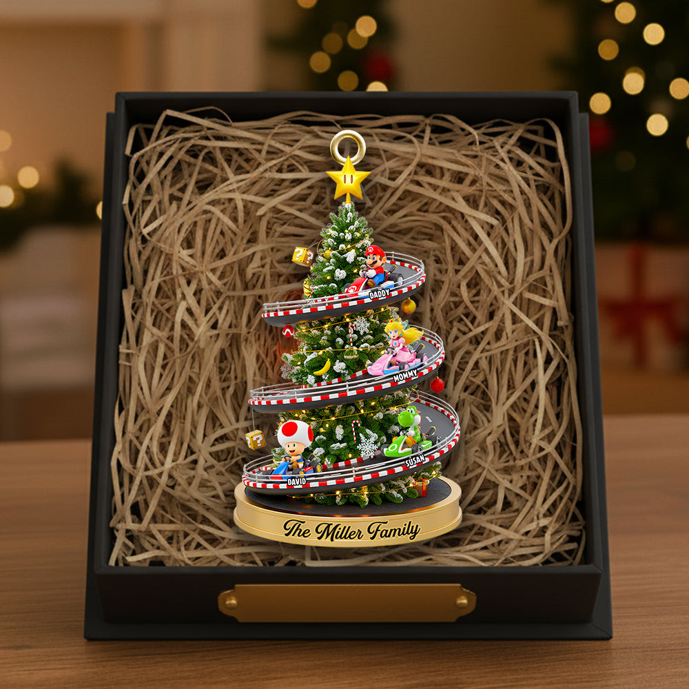 Racing Family Christmas Tree Ornament Personalized Gifts For Family 01NADT290925-Homacus