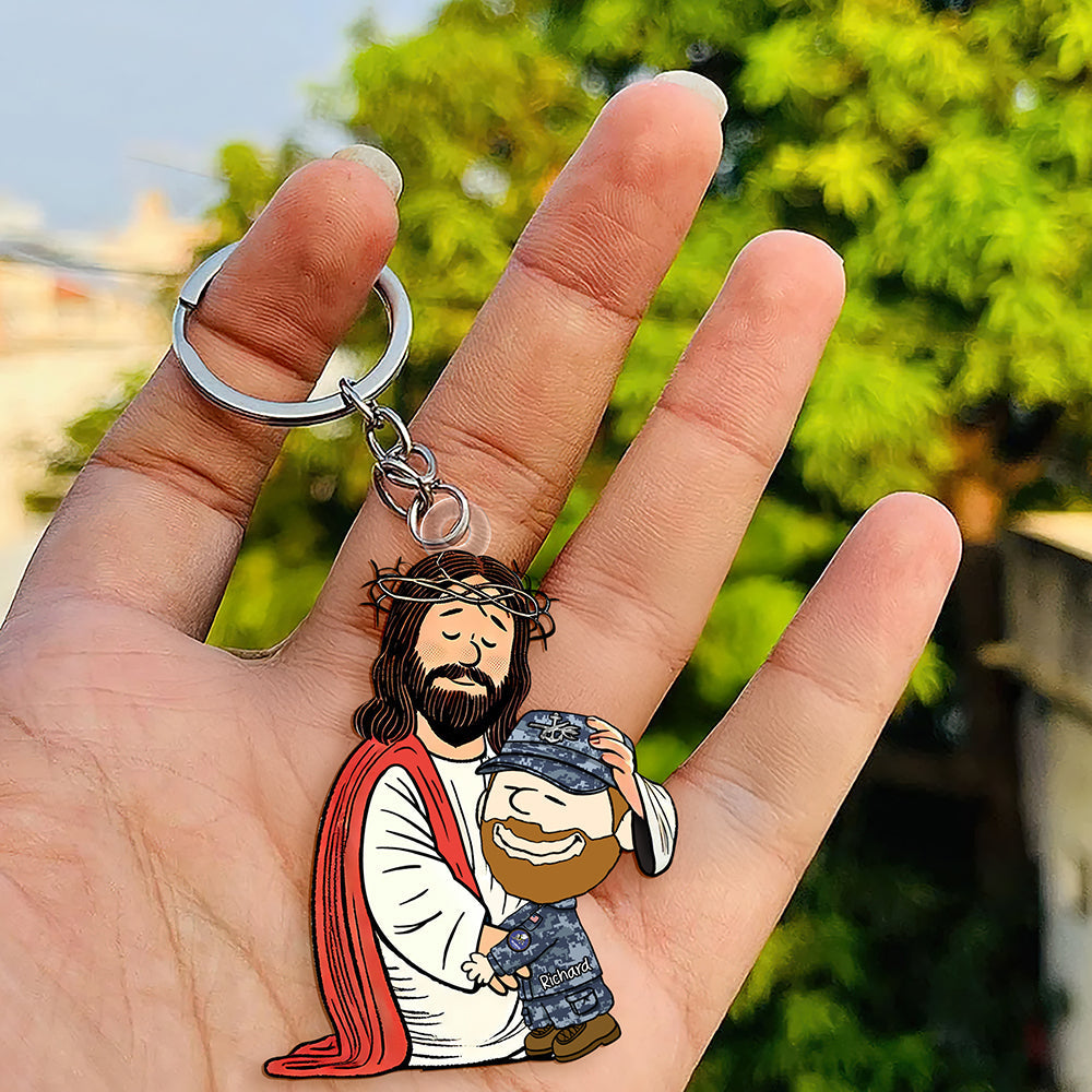 Personalized Gifts For Christians Keychain, Jesus Christ Support Your Job 02qhqn160125hg-Homacus