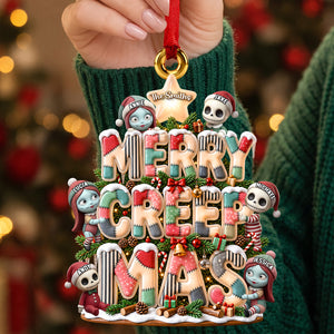 Merry Creepmas Christmas Ornament - Personalized Christmas Gifts 05padh120926-Homacus
