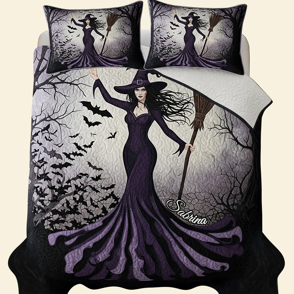 Powerful Witch Quilt Bed Set, Personalized Gifts For Fantasy Lovers 03qhdt300725-Homacus
