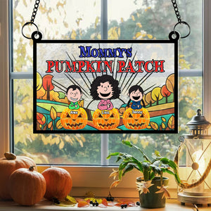 Personalized Halloween Gifts For Parents Suncatcher, Pumpkin Patch 01KAMH300724HH-Homacus