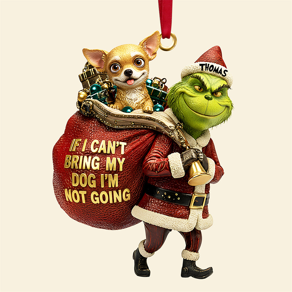 Dog Lover's Rule Custom Photo Ornament Christmas Gifts 06TGDT031125-Homacus