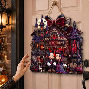 Midnight Romance A Love Tale Acrylic Sign - Personalized Halloween Gifts For Couples 021padh110826-Homacus