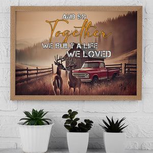 Gifts For Couple Canvas Print Deer Couple 03OHMH111224-Homacus