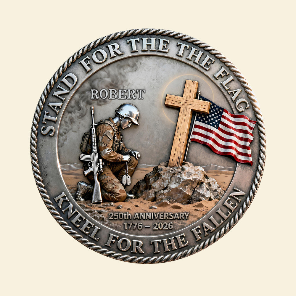 Military 250th Anniversary Printed Metal Coin - Personalized Gifts For Veterans 01kidt270226-Homacus