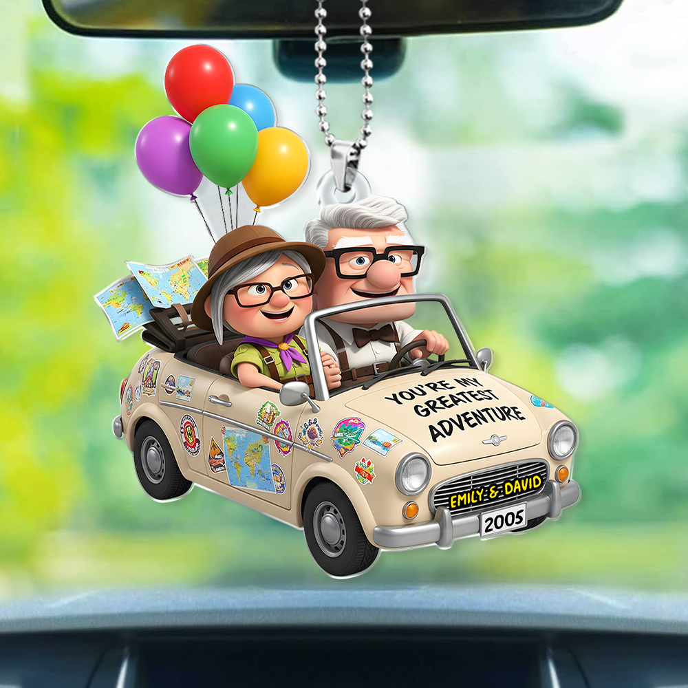 Couple Car Ornament - Personalized Gifts For Couple 04PGPU150725-Homacus