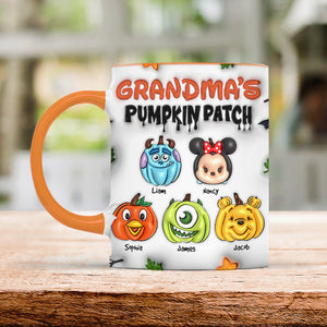 Personalized Gifts For Grandma Accent Mug Pumpkin Patch 02XQPU070824-Homacus