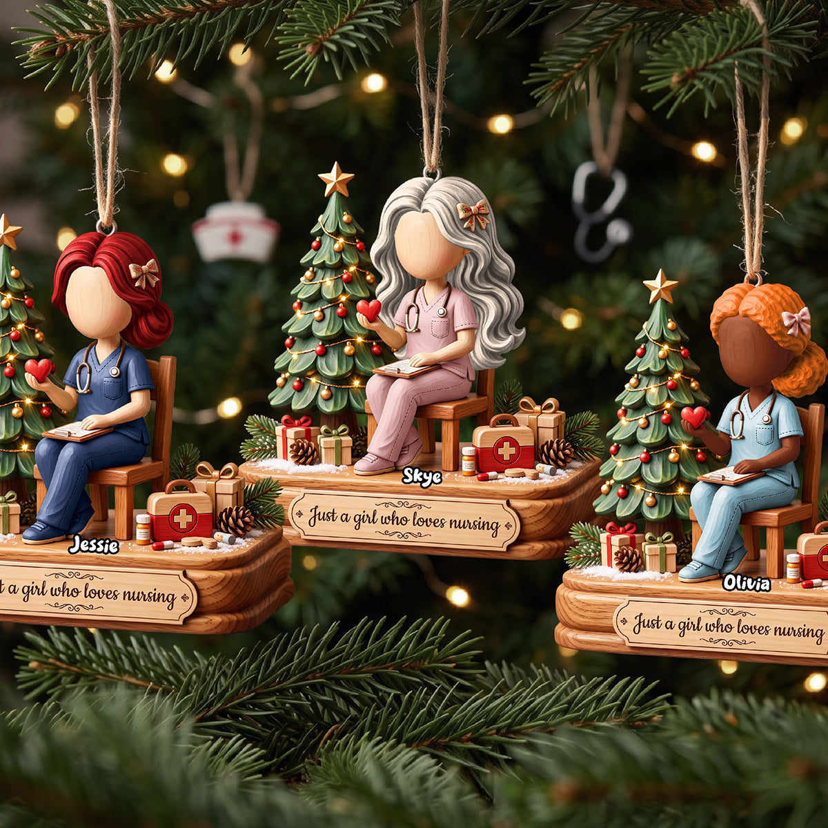 Nurse On Duty Acrylic Ornament - Personalized Christmas Gift For Nurses 02PGTA151026-Homacus