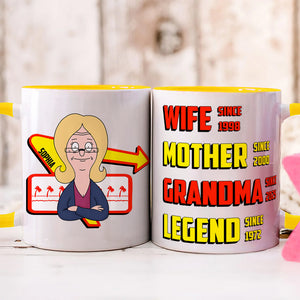 Personalized Gifts For Grandma Coffee Mug - Wife Mother Legend 01TGLU050325HG-Homacus