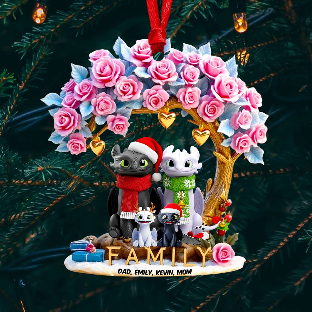 Smiling Family Christmas Ornament Personalized Gifts For Family 02TGDT120825-Homacus